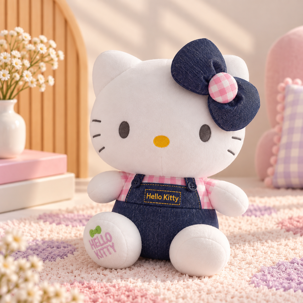Peluche con Overol Hello Kitty