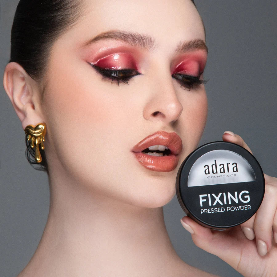 Adara Cosméticos Fixing Pressed Powder – Polvo Compacto Translúcido