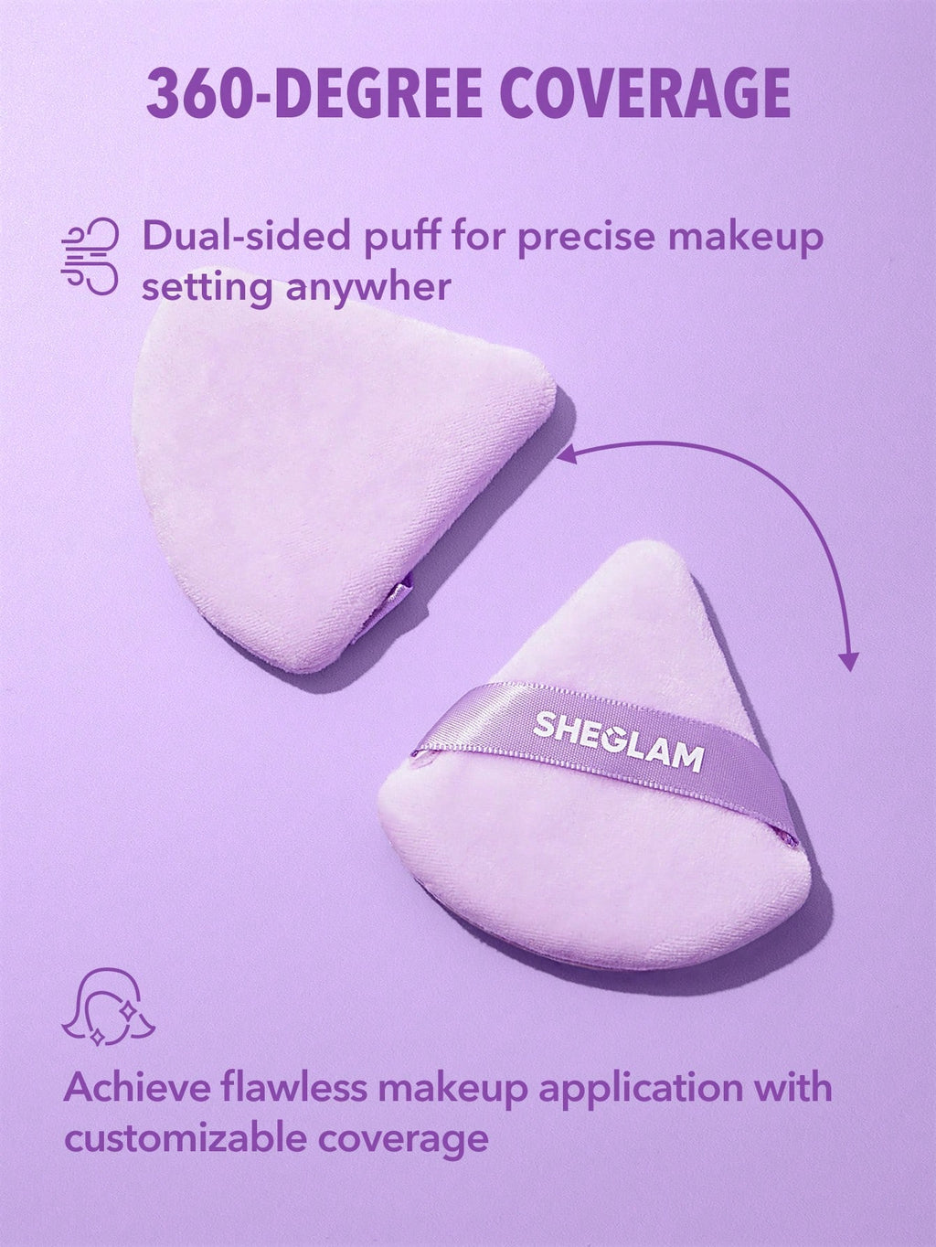 SHEGLAM Insta-Ready Powder Puff – Borla para Polvo