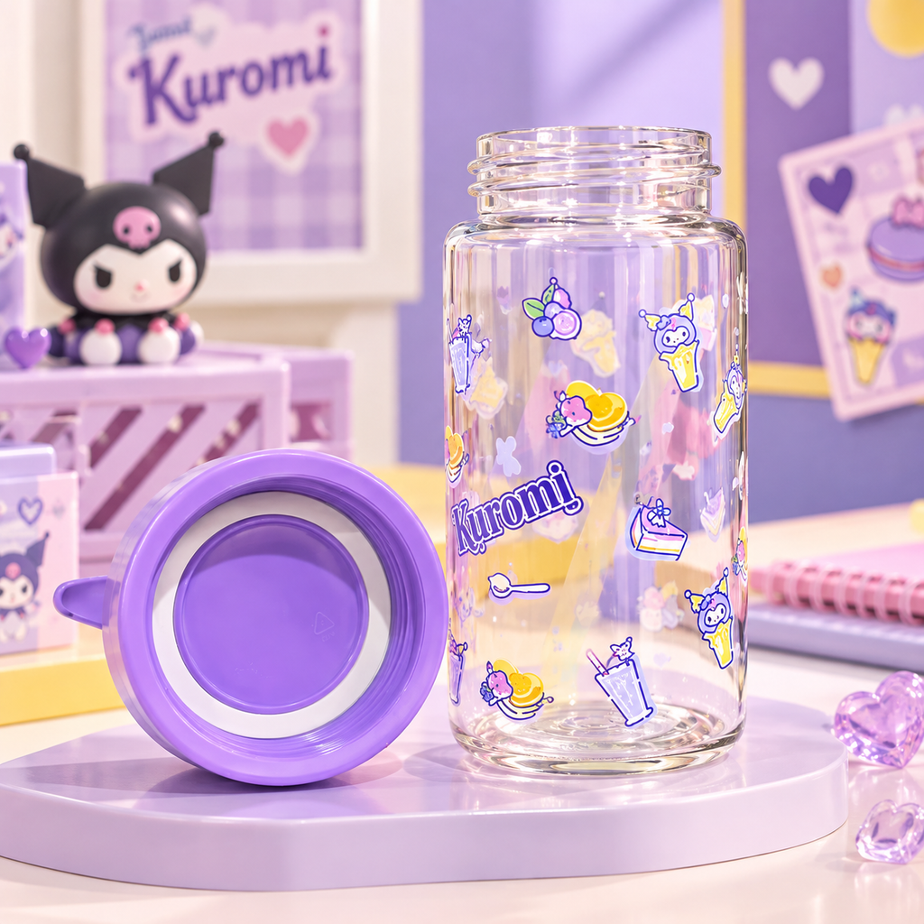 Pachón de Vidrio Kuromi Sanrio – 360 ml