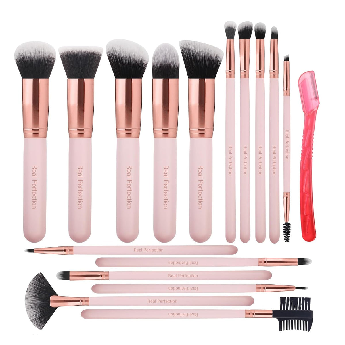 Brochas Real Perfectión 16 piezas + perfilador