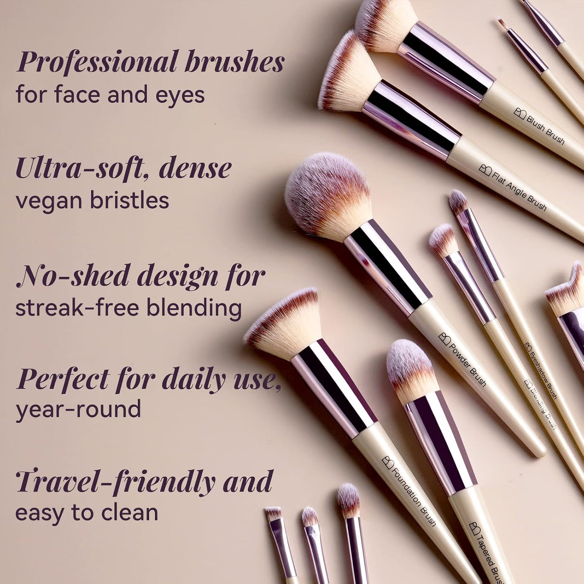 BS-MALL Makeup Brush Set – 18 Piezas