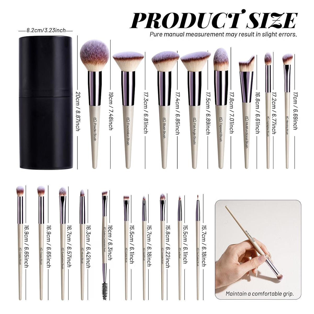 BS-MALL Makeup Brush Set – 18 Piezas