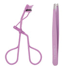 Beauty Creations Eyelash Curler & Tweezer Set – Purple