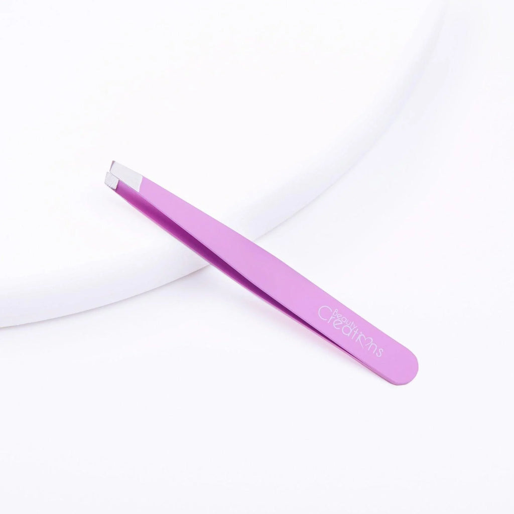 Beauty Creations Eyelash Curler & Tweezer Set – Purple
