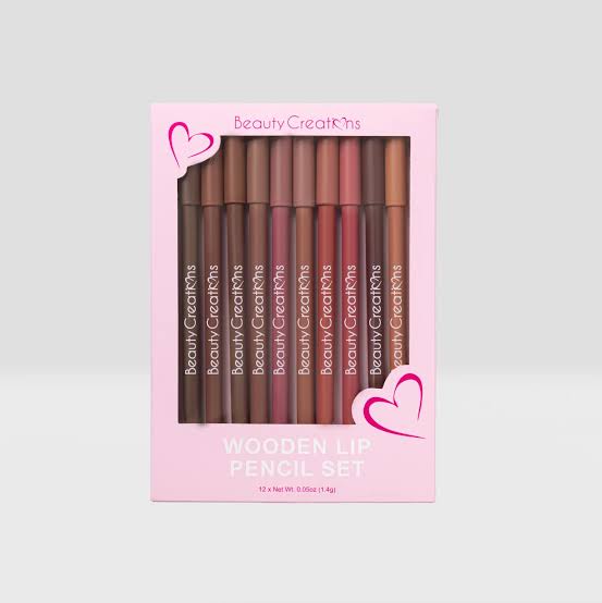 Beauty Creations Wooden Lip Pencil Set