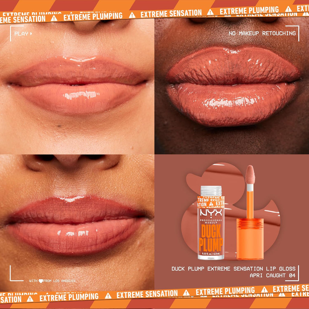 NYX Duck Plump High Pigment Lip Gloss – Apri-Caught