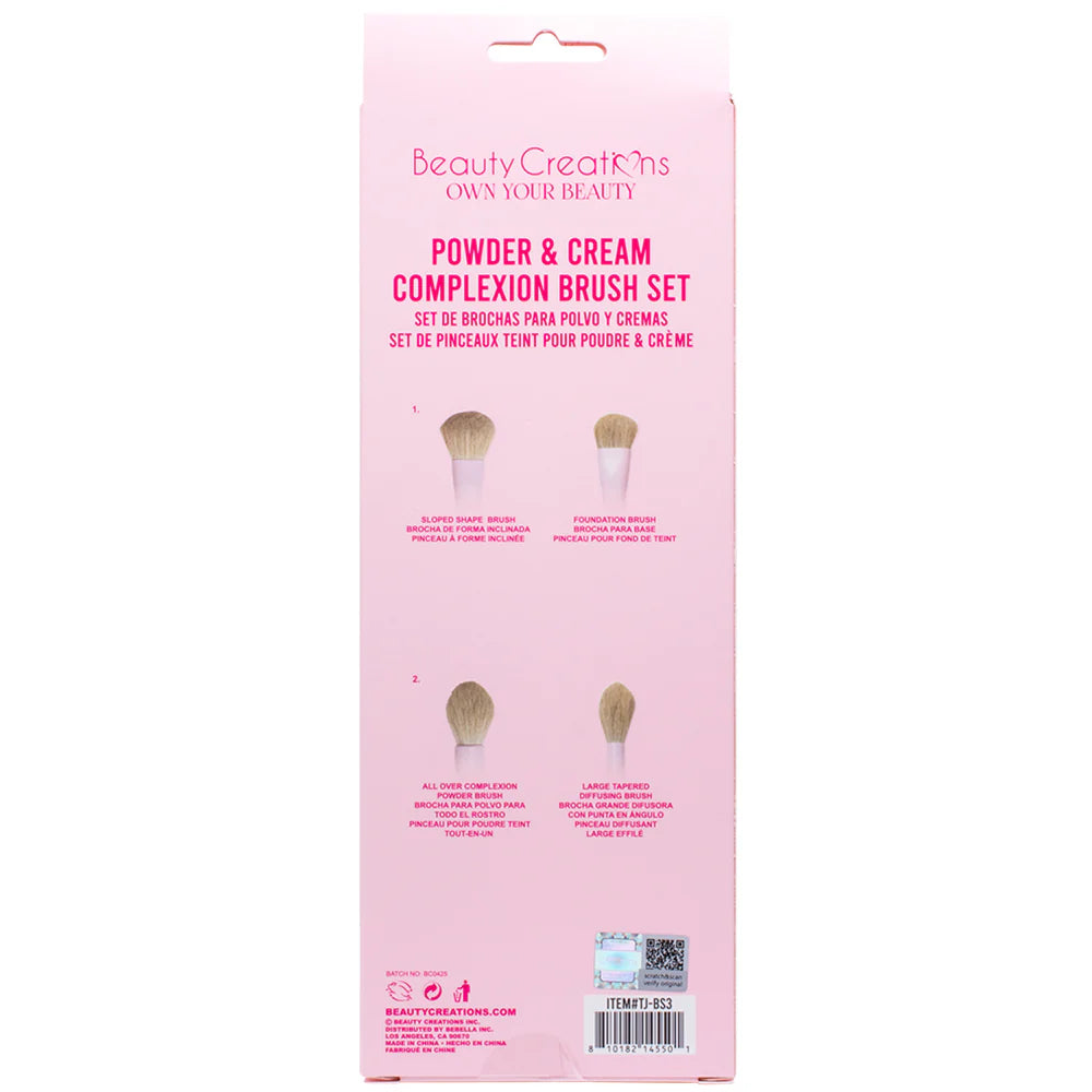Powder & Cream Complexion Brush Set Beauty Creations