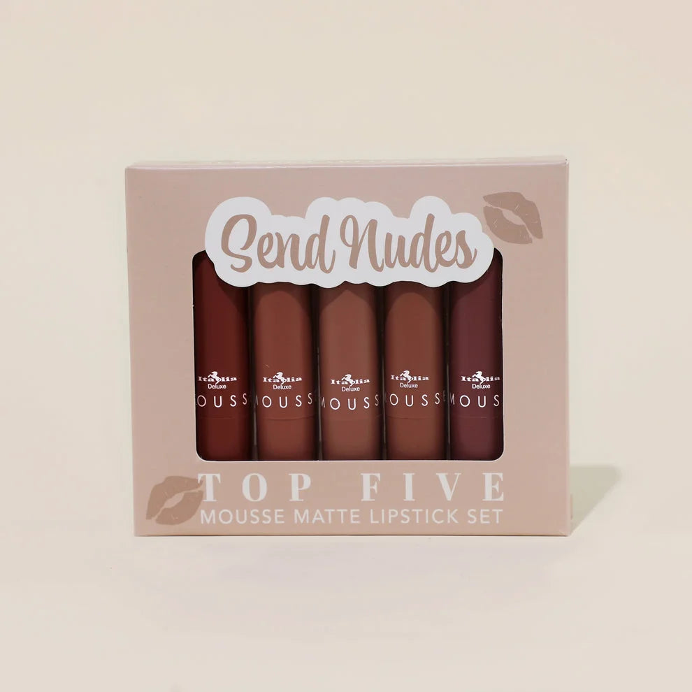 Italia Deluxe Five Mousse Matte Lipstick Set 💄