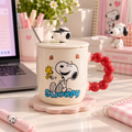 ☕ Taza o Azucarera Snoopy con tapa y cucharita 🐶✨