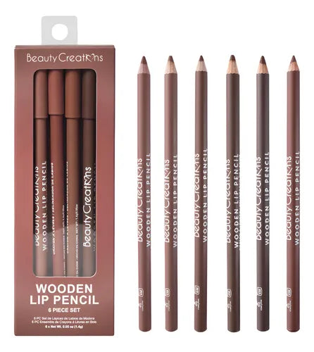 Beauty Creations Wooden Lip Pencil Set