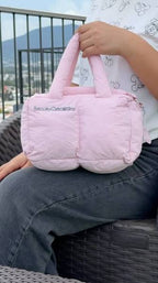 Beauty Creations Mini Puffer Bag – Pink